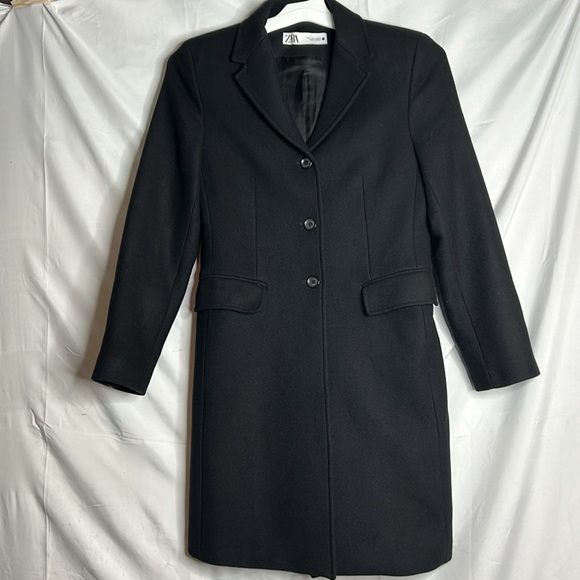 ZARA WOOL BLEND COAT Size Small. - Picture 3 of 14